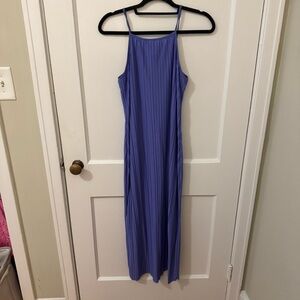 A New Day Blue Halter Sundress Maxi
